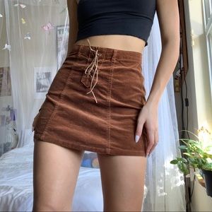 Tillys velvet corduroy skirt